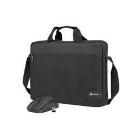 Transporte de equipos MALETIN PORTATIL NATEC WALLAROO 2 15.6"  NEGRO con RATON OPTICO USB