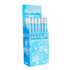 Mapas murales y póster MAPA ERIK MURAL 40x50 cm  EXPOSITOR de 24