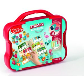 Juegos educativos MAPED CREATIVE MALETIN DE 26 SELLOS (LETRAS)