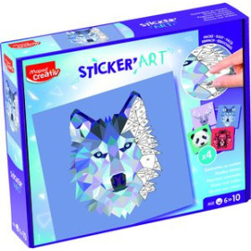 Juegos educativos MAPED CREATIVE SET STICKER ART BY NUMBERS