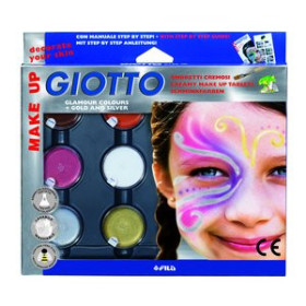 Maquillaje MAQUILLAJE GIOTTO MAKE UP PINTURA FACIAL COSMETICA 5 ml. METALLIC CAJA de 6