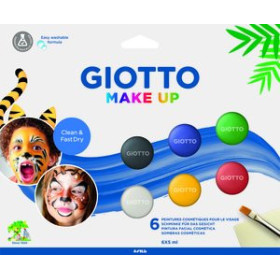 Maquillaje MAQUILLAJE GIOTTO MAKE UP SET PINTURA FACIAL COSMETICA 5ml COLORES CLASICOS CAJA DE 6