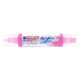 Marcadores permanentes MARCADOR ACRYLIC EDDING 5400 3D DOBLE PUNTA (2-3/5-10 mm) MALVA