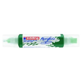 Marcadores permanentes MARCADOR ACRYLIC EDDING 5400 3D DOBLE PUNTA (2-3/5-10 mm) VERDE MUSGO