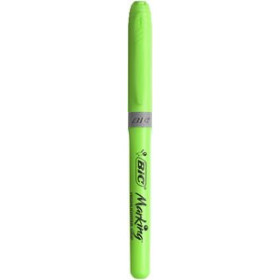 Marcadores flúor (tinta y gel) MARCADOR FLUOR BIC BRITE LINER GRIP VERDE