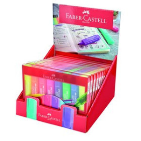 Marcadores flúor (tinta y gel) MARCADOR FLUOR FABER-CASTELL TEXTLINER 1546 ESTUCHE de 8 EXPOSITOR DE 11 (10 + 1 S/C)