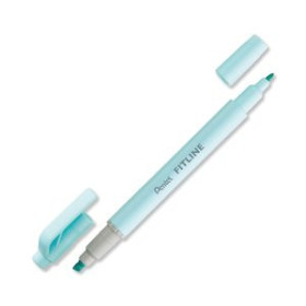 Marcadores flúor (tinta y gel) MARCADOR FLUOR PENTEL DOBLE PUNTA AZUL CLARO PASTEL