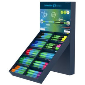 Marcadores flúor (tinta y gel) MARCADOR FLUOR SCHNEIDER LINK-IT SLIDER/HIGHLIGHTER EXPOSITOR de 100