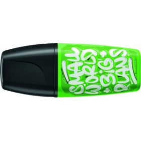 Marcadores flúor (tinta y gel) MARCADOR FLUOR STABILO BOSS MINI 07 BY SNOOZE ONE  VERDE "SMALL WORLD BIG PLANS"