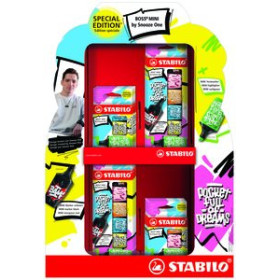 Marcadores flúor (tinta y gel) MARCADOR FLUOR STABILO BOSS MINI 07 BY SOOZE ONE EXPOSITOR DE 16