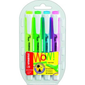 Marcadores flúor (tinta y gel) MARCADOR FLUOR STABILO SWING COOL 275 ESTUCHE DE 4