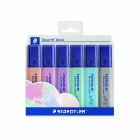 Marcadores flúor (tinta y gel) MARCADOR FLUOR STAEDTLER 364 TEXTSURFER CLASSIC PASTEL&VINTAGE COLORES PASTEL ESTUCHE de 6