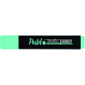 Marcadores flúor (tinta y gel) MARCADOR FLUOR TRATTO VIDEO PASTEL VERDE MENTA CAJA de 12