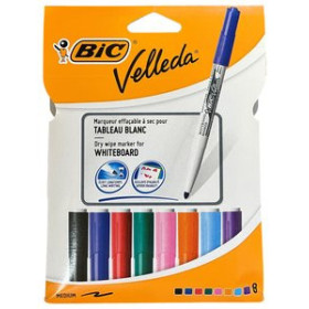 Marcadores de pizarra y flipchart MARCADOR PIZARRA BIC VELLEDA 1741 MEDIUM CONICO BOLSA de 8