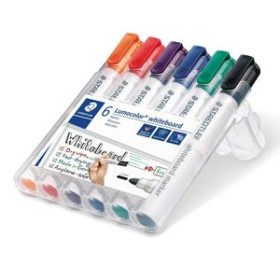 Marcadores de pizarra y flipchart MARCADOR PIZARRA STAEDTLER 351 LUMOCOLOR CONICO BOX de 6
