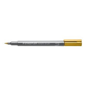 Marcadores de tinta opaca no permanente MARCADOR T.OPACA NO PERM. STAEDTLER 8321 METALICO PUNTA PINCEL ORO BLISTER de 10