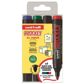 Marcadores de tinta opaca no permanente MARCADOR T.OPACA NO PERM. UNI-BALL PROCKEY  1