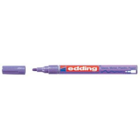 Marcadores de tinta opaca permanente MARCADOR T.OPACA PERM. EDDING  751 CONICO VIOLETA METALICO