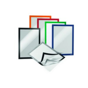 Paneles de información de fundas MARCO DURABLE MAGNETICO AUTOADHESIVO DURAFRAME A4 PLATEADO BOLSA DE 10