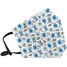 Protección MASCARILLA DE PROTECCION REUTILIZABLE FULI PEQUEÑA TALLA S MONSTERS AZUL