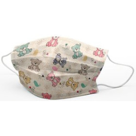 Protección MASCARILLA QUIRURGICA IIR 3 CAPAS DESECHABLE FIRST PROTEC INFANTIL OSITOS PAQUETE de 10