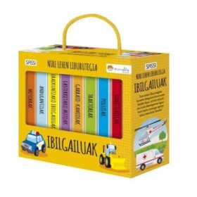 Juegos educativos MI PRIMERA BIBLIOTECA SASSI MANOLITO BOOKS IBILGAILUAK - EUSKERA (8 libros de 10 pag.) (+2 años)