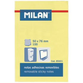 Notas adhesivas reposicionables NOTAS ADHESIVAS MILAN 100h 50x76