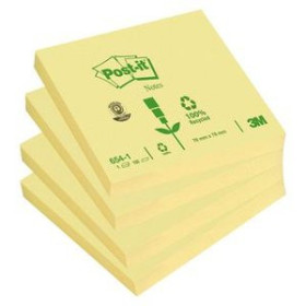 Notas adhesivas reposicionables NOTAS ADHESIVAS POST-IT 654-1     76X76
