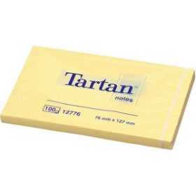 Notas adhesivas reposicionables NOTAS ADHESIVAS TARTAN 100h 127x76