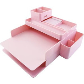Organizadores sobremesa ORGANIZADOR SOBREMESA OFFICE BOX MINIMAL ROSA