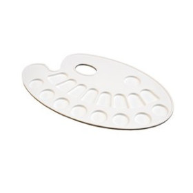 Pinceles y accesorios de pintura PALETA OLEF PLASTICO OVALADA 17 DEPOSITOS