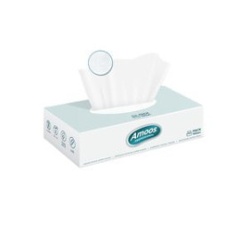 Celulosas PAÑUELO PAPEL FACIAL AMOOS PROFESSIONAL 2 CAPAS PAQUETE de 100 BLANCO