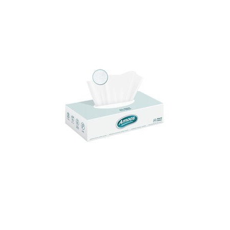 Celulosas PAÑUELO PAPEL FACIAL AMOOS PROFESSIONAL 2 CAPAS PAQUETE de 100 BLANCO