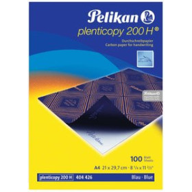 Papel carbón PAPEL CARBON PELIKAN PLENTICOPY 200H A4 caja de 100 AZUL (404426)