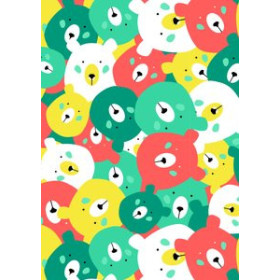 Papel de regalo en bobina PAPEL de REGALO BOBINA BASIKA 31 cm x 80 m (2 Kg aprox.) INFANTIL (IN1802-I 31 CM)