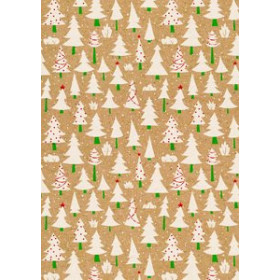 Papel de regalo en bobina PAPEL de REGALO BOBINA BASIKA 31 cm x 80 m (2 Kg aprox.) NAVIDAD (NVK1901-E 31 CM)