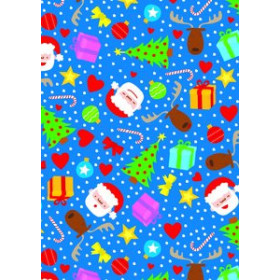Papel de regalo en bobina PAPEL de REGALO BOBINA BASIKA 31 cm x 80 m (2 Kg aprox.) NAVIDAD (NV1705-A 31 CM)
