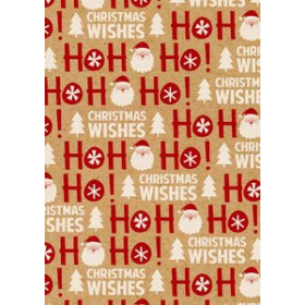 Papel de regalo en bobina PAPEL de REGALO BOBINA BASIKA 31 cm x 80 m (2 Kg aprox.) NAVIDAD (NV1805-KA 31 CM)