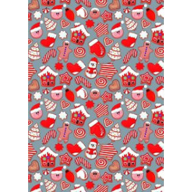 Papel de regalo en bobina PAPEL de REGALO BOBINA BASIKA 31 cm x 80 m (2 Kg aprox.) NAVIDAD (NV2102-A 31 CM)