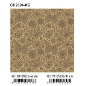 Papel de regalo en bobina PAPEL de REGALO BOBINA BASIKA 31 cm x 80 m (2 Kg aprox.) TODO AÑO (CH2304-KC 31 CM)