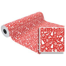 Papel de regalo en bobina PAPEL de REGALO BOBINA BASIKA 31 cm x 85 m (2 Kg aprox.) NAVIDAD (NV1901-A 31 CM)