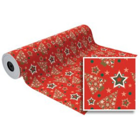 Papel de regalo en bobina PAPEL de REGALO BOBINA BASIKA 62 cm x 80 m (4 Kg aprox.) NAVIDAD (NV1906-B 62 CM