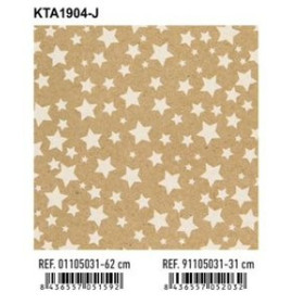 Papel de regalo en bobina PAPEL de REGALO BOBINA BASIKA 62 cm x 80 m (4 Kg aprox.) TODO AÑO (KTA1904-J 62 CM)