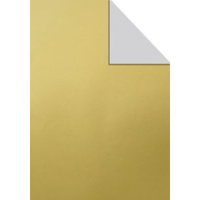 Papel de regalo en bobina PAPEL de REGALO BOBINA TV 70 cm x 100 m KRAFT ORO/PLATA