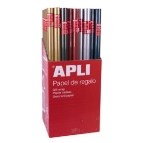 Papel de regalo en rollo PAPEL de REGALO ROLLO APLI 0