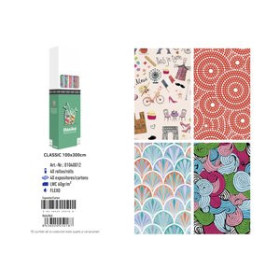 Papel de regalo en rollo PAPEL de REGALO ROLLO BASIKA 1x3 m (CAJA de 40) CLASSIC