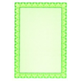 Papel verjurado y alta gama PAPEL DIPLOMA A4 APLI 115g 10h VERDE ESMERALDA