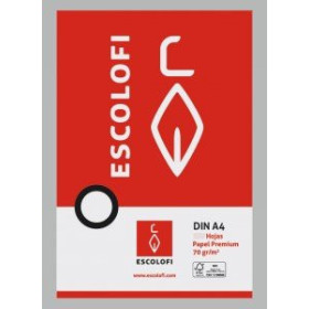 Papel cuadriculado y rayado PAPEL ESCOLOFI A4 500h 70g CUADRIC.6x6