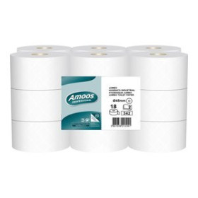 Celulosas PAPEL HIGIENICO AMOOS PROFESSIONAL JUMBO 2 CAPAS 342 SERVICIOS 120 METROS BLANCO