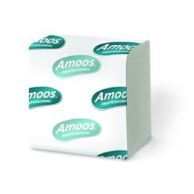 Celulosas PAPEL HIGIENICO AMOOS PROFESSIONAL PLEGADO 2 CAPAS 21x11 cm 250 SERVICIOS BLANCO